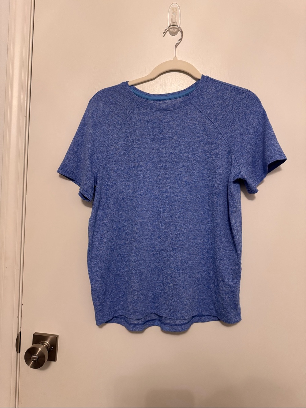 Lululemon Blue Heathered Short Sleeve Tee